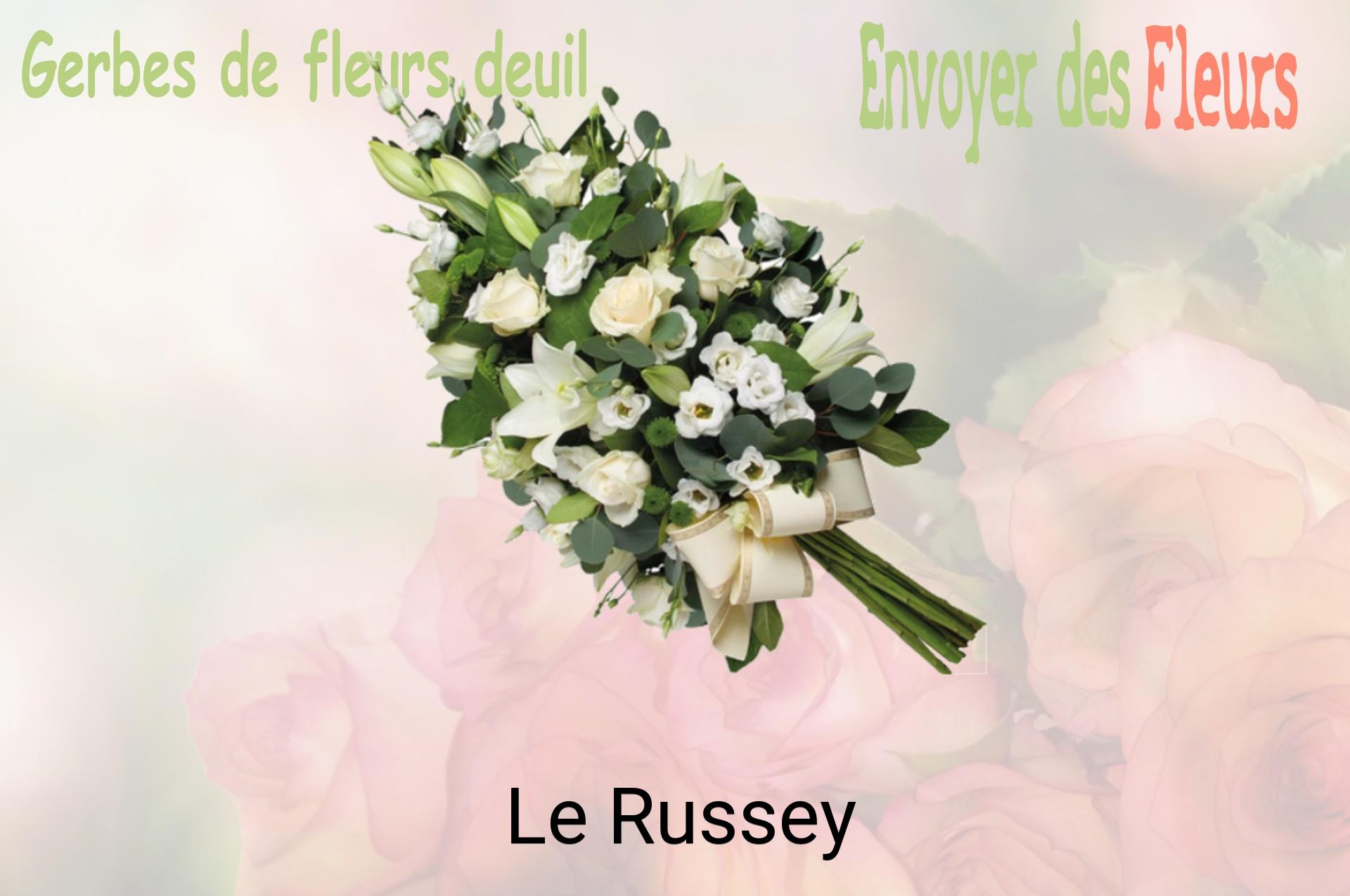 Gerbe de fleurs de deuil livrée à Le Russey